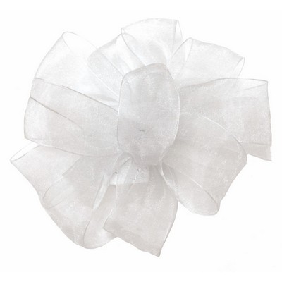 Small White Simply Sheer Asiana Ribbon