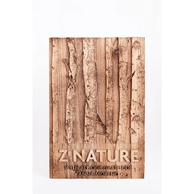 Red Cedar Wood Award with laser etching