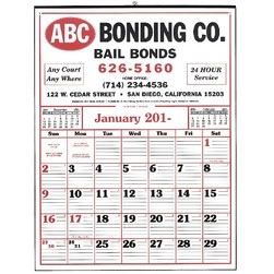 Commercial 12-Sheet Ruled Line Calendar-19"x26" (After 5/1)
