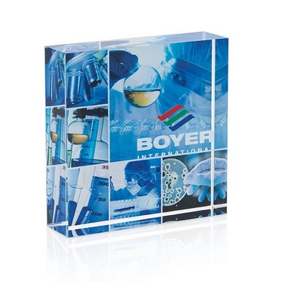 Full Color Square Acrylic Paperweight