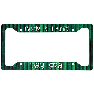 Gloss White Unisub Aluminum License Plate Frame