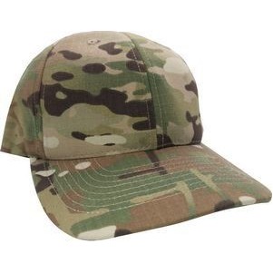 Ripstop Solid Camo Cap w/Velcro or Plastic Strap