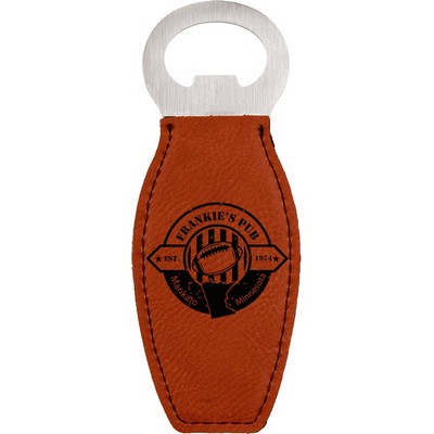 Rawhide Leatherette Bottle Opener with Magnet