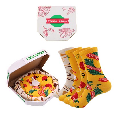 Cozy Pizza Socks - 4 Pairs