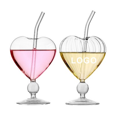 7.5 Oz. Creative Heart-Shaped Bar Cocktail Glass