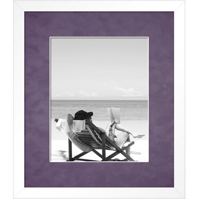Rimouski (White/Purple) - Vibrant 8x10 Photo Frame 13.5x15.5