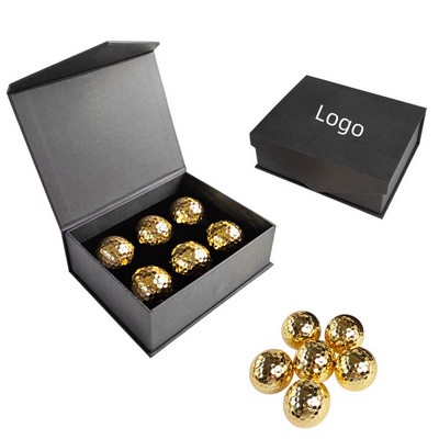 Gold Plating Double Layer Golf Ball