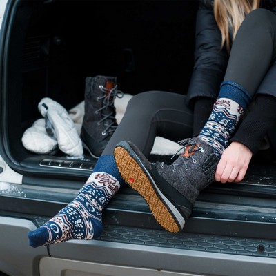 Synthetic Blend Snowboarding Socks - Slope-Conquering Comfort - American Made