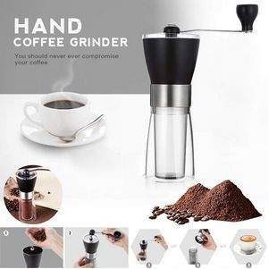 Portable Coffee Maker Grinder with Stainless Steel Body and Ceramic Grinding Core