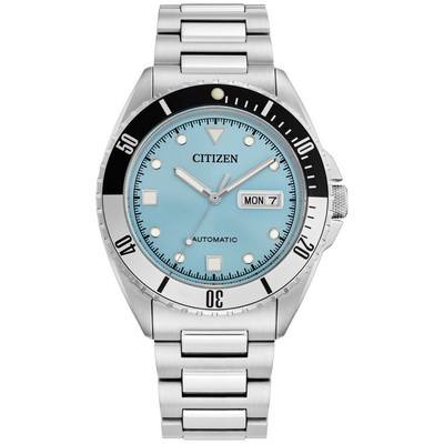 Citizen Watch Men's Sport Luxury Auto Stainless Steel Bracelet Watch Light Blue Dial