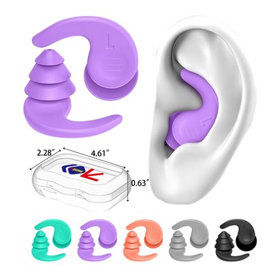 Kids Swimming Ear Plugs Waterproof Reusable Silicone Child Swim Earplugs