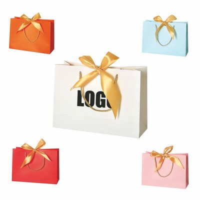 Holiday Gift Tote with Ribbon Handle