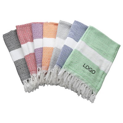 Jacquard Diamond Plaid Towel