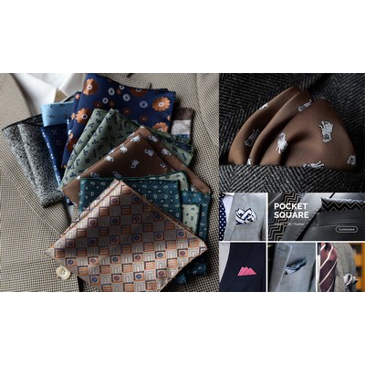 8.6x8.6 Inch Pocket Squares for Men Mens Handkerchiefs for Wedding Business Banquet Suit Accessories