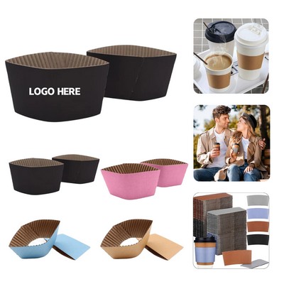 Customizable Corrugated Paper Cup Sleeves