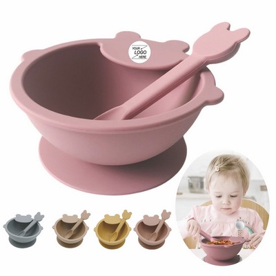 BPA-Free Silicone Baby Plates and Bowls Set