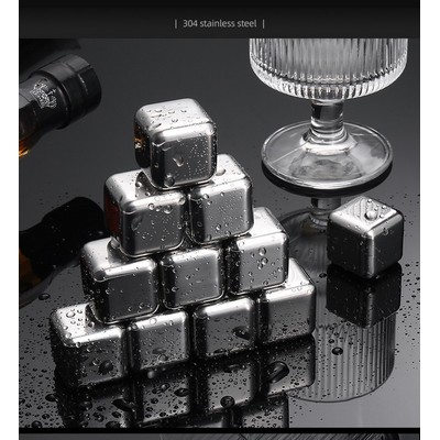 Stainless Steel Ice Cubes Set
