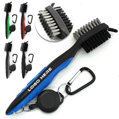 Dual-Sided Nylon Golf Club Cleaning Brush – MOQ 50 PCS
