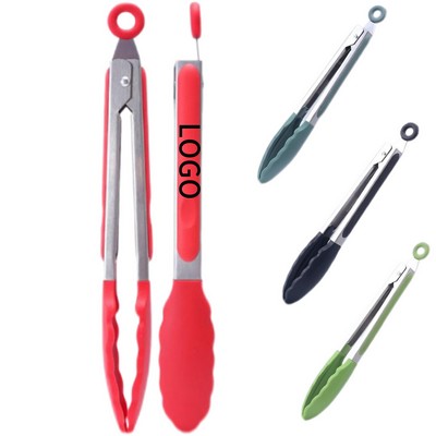 Stainless Steel Silicone Food Tongs