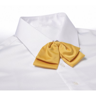 Gold Banded Floppy Bow Tie