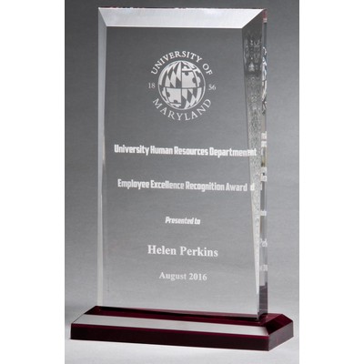 Apex Series Award with Red Highlights and Red Base