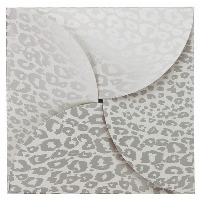 Silver Cheetah Gift Card Folder