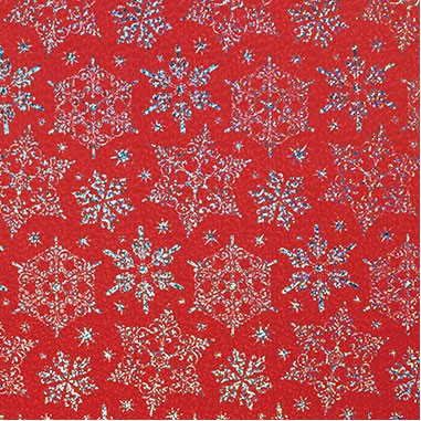 Sparkleflake Red Gift Wrap