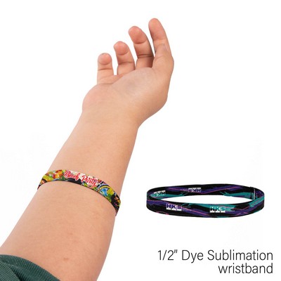 1/2" Wide Elastic Wrist Band (Factory Direct) 10-12 Weeks Ocean