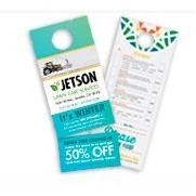 Full Color White Washable Door Hangers (1 Sided)