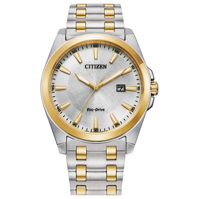Citizen Men's Corso Eco-Drive Two-Tone Watch w/Silver Dial