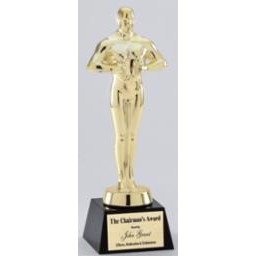 Best Man Achievement Gold Art Glass Award