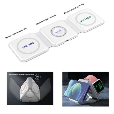3 in 1 Folding Magnetic Wireless Fast Charger