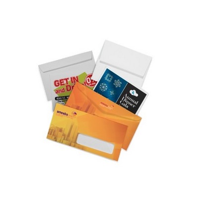 3.875" x 8.875" - #10 ENVELOPES - No Window - Full Color Printing -70# premium
