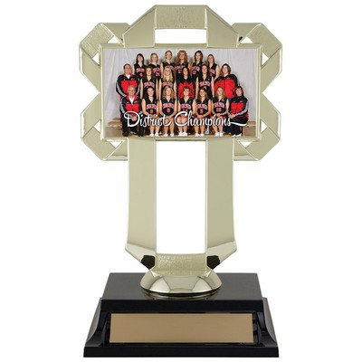 Mosaic Disc Holder Medal - Figure, Award Trophy, 7"