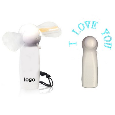 Handheld Fan With LED Message