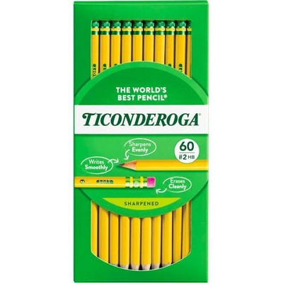 Ticonderoga #2 Yellow Wood Pencils - 240 Pack (Case of 6)