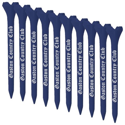 Packaged EPIK Plastic Golf Tees - 2.75" 1 Color Logo Imprint Shank Only