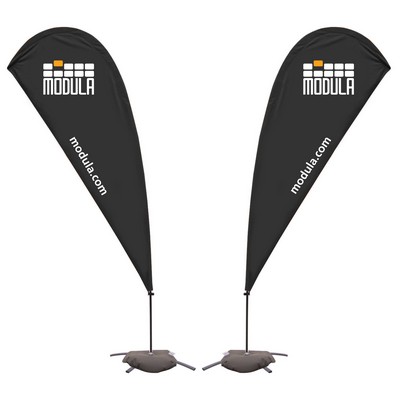 9' Teardrop Flag Kit-Double Sided With Optional Base