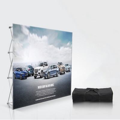 8 x 8 FT Display Kit Backdrop Wall Kit Backwall W/Hardware, Carry Bag Banner Stand POP UP Display