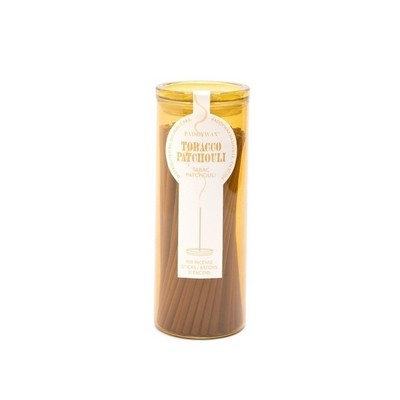 Haze 100 Count Incense Sticks In Ochre Milky Glass Jar - Tobacco Patchouli