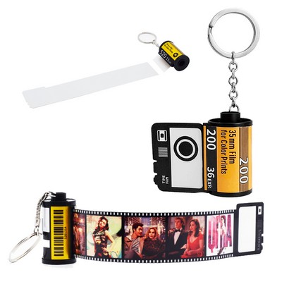 Custom Camera Film Roll Photo Keychain