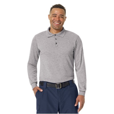 Workrite® Fire Service Men's Long Sleeve Station Wear Polo Shirt