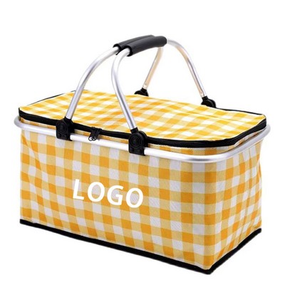 Insulated Foldable Outdoor Picnic Basket