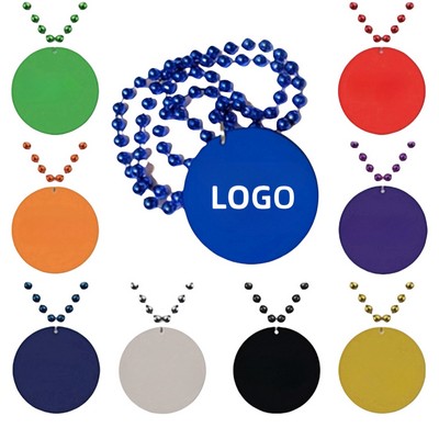 Plastic Round Bead Necklace