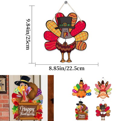Festive Thanksgiving Door Hanger Decoration