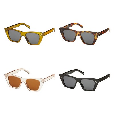Rose Oversized Angled Cat Eye Sunglasses