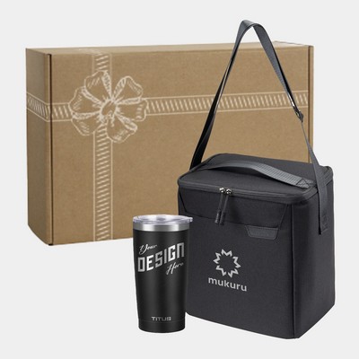 RejuVe® 12-Can Cooler Bag & TiTUS® Insulated Tumbler Gift Set