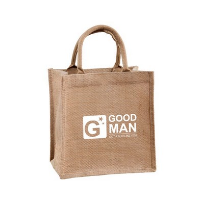 Three-Dimensional Linen Tote Bag(9.8"Wx9.8 "Hx7.1 "T)