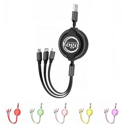 3 in 1 Retractable Charging Cable Cord Keeper