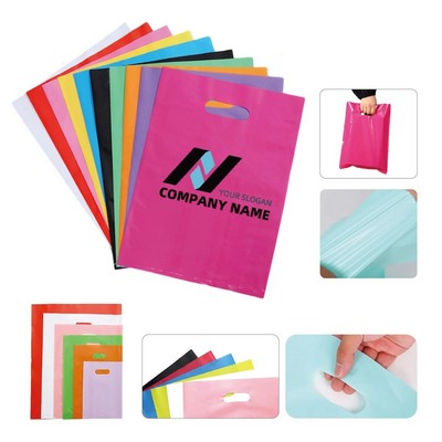 Soft Pe Plastic Die-cut Handle Shopping Tote Bag